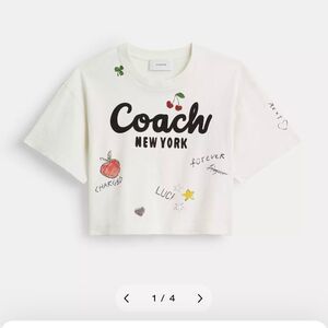 NWT Coach Cropped T Shirt